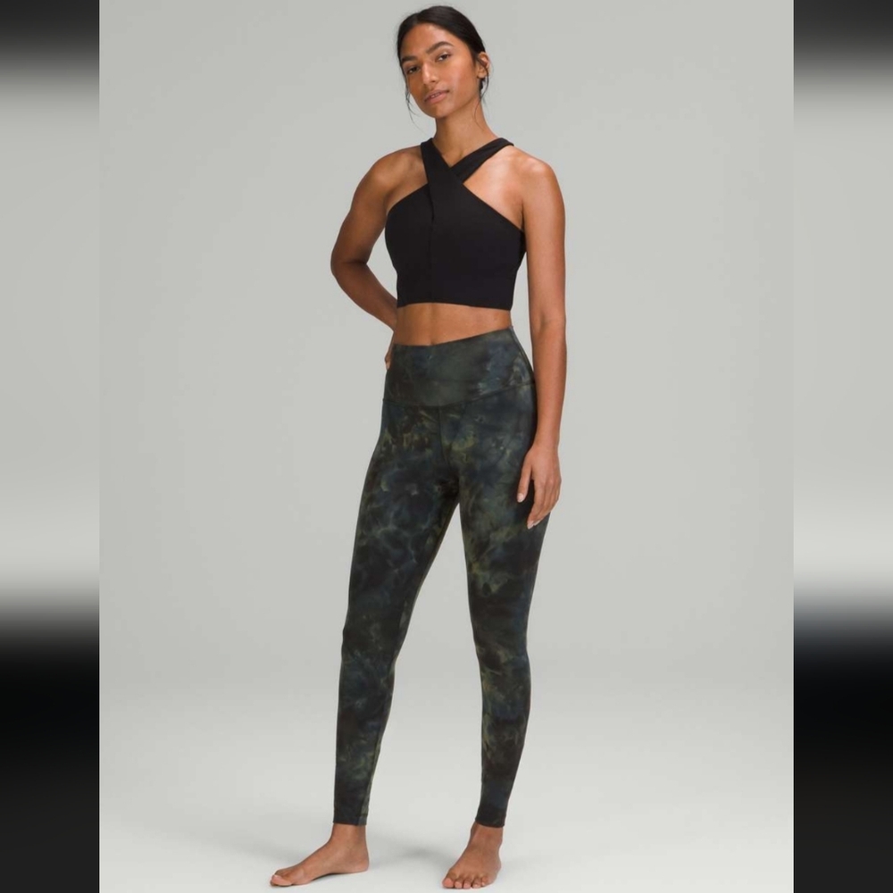 Lululemon Align Diamond dye Leggings in Graphite Grey Bronzed Green